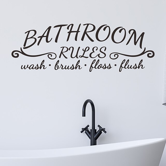 1PCS Modern Minimalist English Wall Stickers Remove Decorative Wall