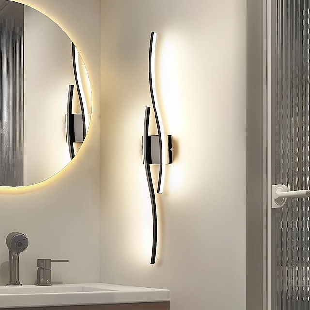  Lâmpada de parede led 3000-6000k lâmpada de parede de silicone regulável é aplicável ao quarto sala de estar corredor banheiro ac110v ac220v