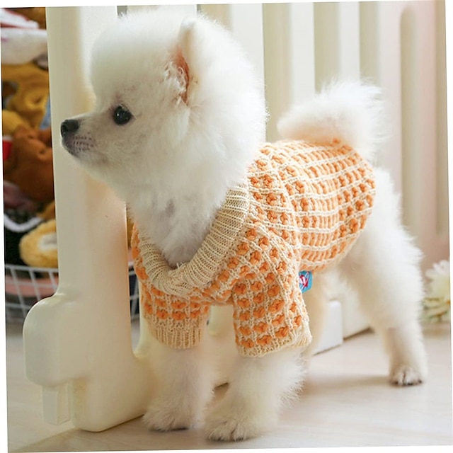  Dog Christmas Sweater pet Sweater XL Dog Holiday Sweaters Warm Dog Sweater Chrismas Sweater Dog Knitted Tiny Dog Clothes Dog Winter Costume pet Supplies Pet Dog Polyester
