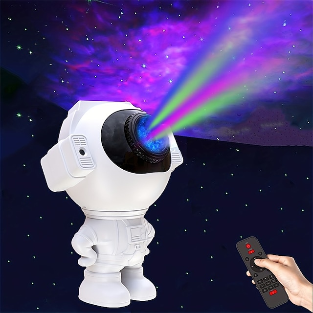  proiector de stele lumina de noapte astronaut proiector spatiu nebuloasa instelata tavan led cu temporizator si telecomanda cadouri pentru zile de nastere ziua indragostitilor