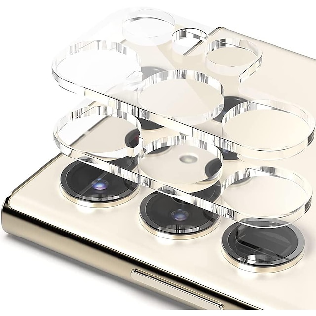  3 τμχ Προστατευτικό φακού κάμερας Για Samsung Galaxy S24 Ultra Plus S23 S22 S21 S20 Ultra Plus FE A72 A52 A42 A32 A22 A12 A02 S25 Ultra Σκληρυμένο Γυαλί Επίπεδο σκληρότητας 9H Υψηλή Ανάλυση (HD