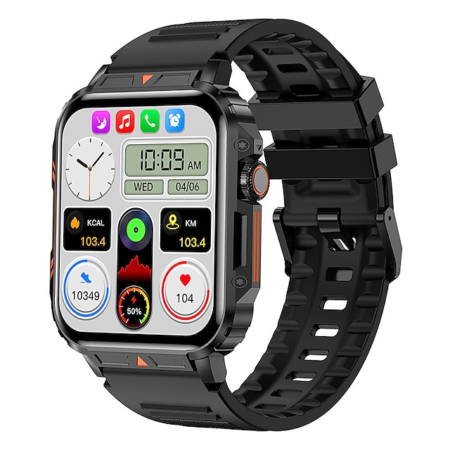  L81 Inteligentny zegarek 1.95 in Inteligentny zegarek Bluetooth Krokomierz Powiadamianie o połączeniu telefonicznym Rejestrator aktywności fizycznej Kompatybilny z Android iOS Damskie Męskie Długi