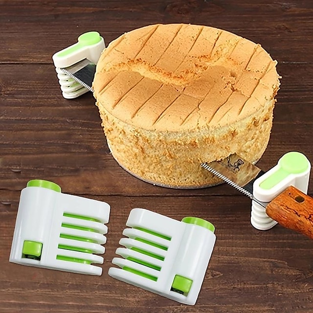  2 шт. 5-слойная хлеборезка и резак для торта — креативный кухонный инструмент для легкой нарезки и резки — 1,96 х 1,77 дюйма