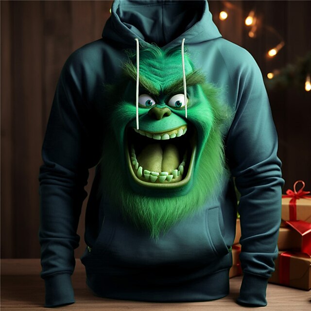 Christmas Men's Funny Christmas 3D T-shirts Santa Claus Fashion Athleisure 3D Print