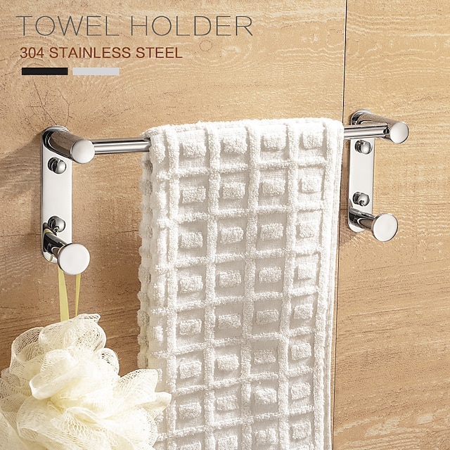  tyč na ručníky háček na župan do koupelny nový design rozkošný kreativní současný moderní nerezová ocel nízkouhlíková ocel kov 1ks - koupelna hotelová vana nástěnná