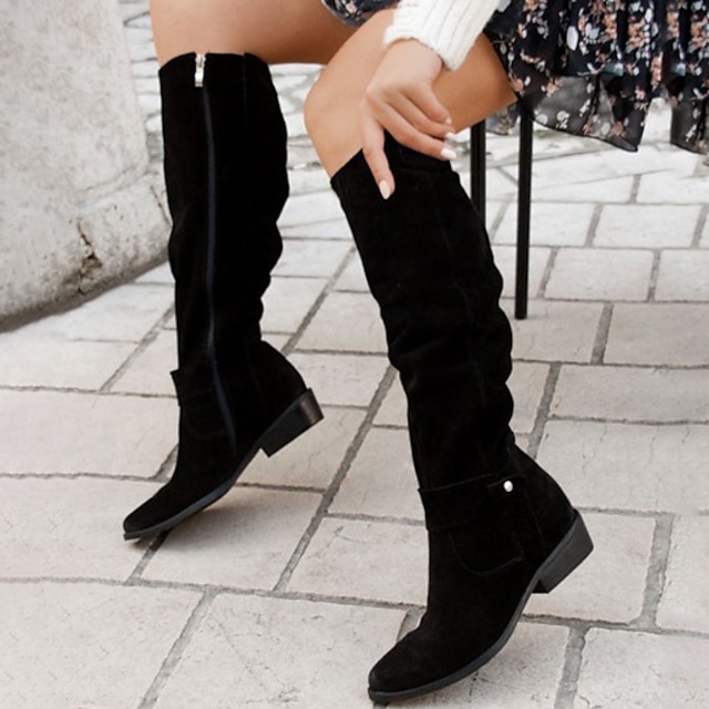  bottes au-dessus du genou en daim pour femmes avec un design ample - parfaites pour la mode d'automne, les sorties décontractées et les aventures en plein air