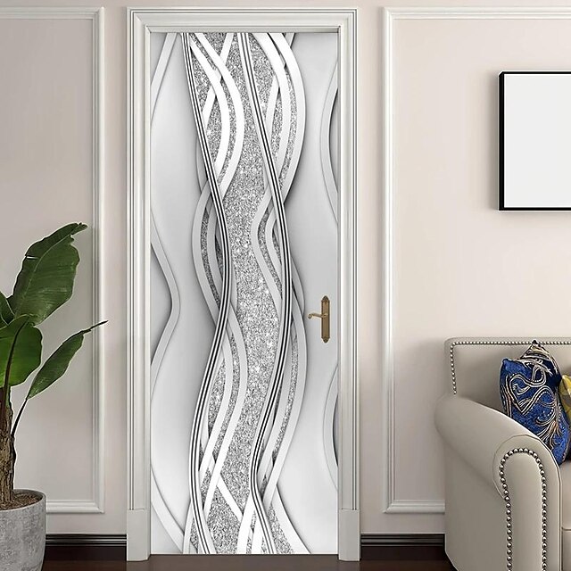 Geometric Lines Door Covers Door Tapestry Door Curtain Decoration ...