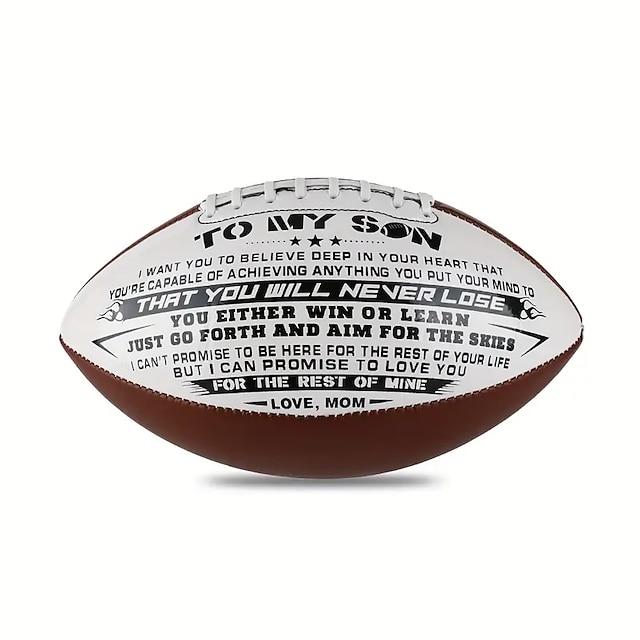  TO MY SONPrint Footballs For Outdoor Training AndRecreational Play With Official Standard Size Birthday Gift ForSon Super Foot Bowl Goods super bowl
