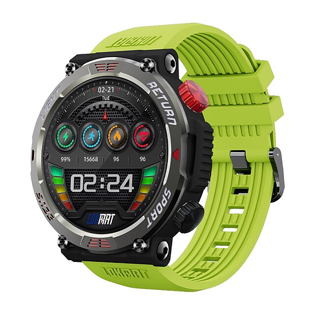 LOKMAT ZEUS 5 PRO Smart Watch 1.46 inch Smartur Bluetooth Skridtæller Samtalepåmindelse Sleeptracker Kompatibel med Android iOS Dame Herre Lang Standby Handsfree opkald Vandtæt IP68 48mm urkasse