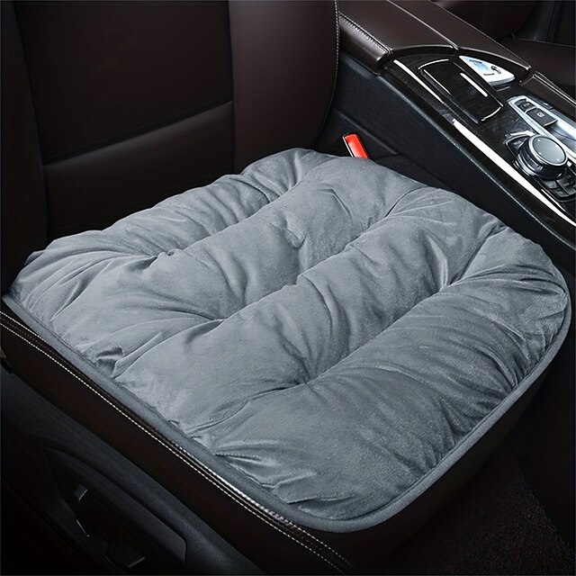  6-цветная новая зимняя короткая плюшевая подушка для автокресла, утолщенная универсальная противоскользящая квадратная подушка