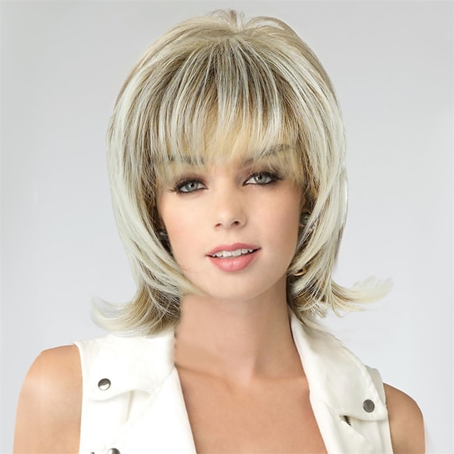  короткий парик для женщин парик с стрижкой пикси лохматый многослойный пушистый коричневый смешанный парик блондинки 80-е годы кефаль рокерские парики для женщин синтетический парик с короткими