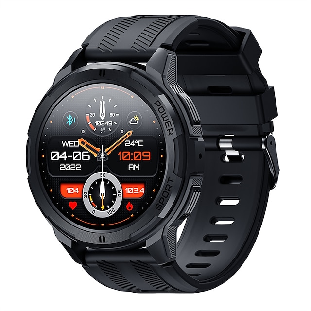  C25 Smart Watch 1.43 inch Smartur Bluetooth Skridtæller Samtalepåmindelse Aktivitetstracker Kompatibel med Android iOS Dame Herre Lang Standby Handsfree opkald Vandtæt IP 67 46mm urkasse