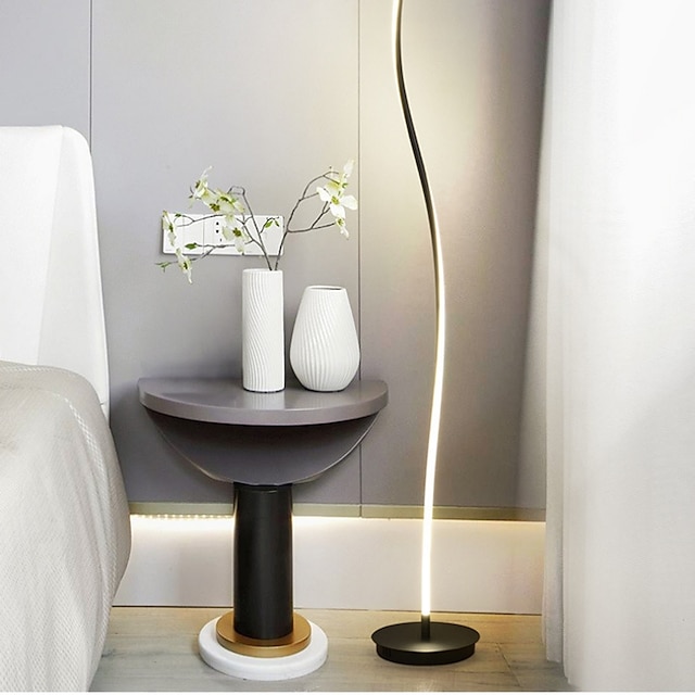  applique led tricolore gradation lampadaire 28w avec télécommande abat-jour acrylique lampadaire moderne style minimaliste décoration lampadaire hauteur 144cm chambre lumière 110-240v