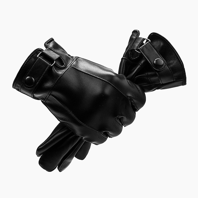  1pc / pack Gloves Thicken Thermal Gloves Adjustable Full Finger Plain Fall & Winter Rose+Black