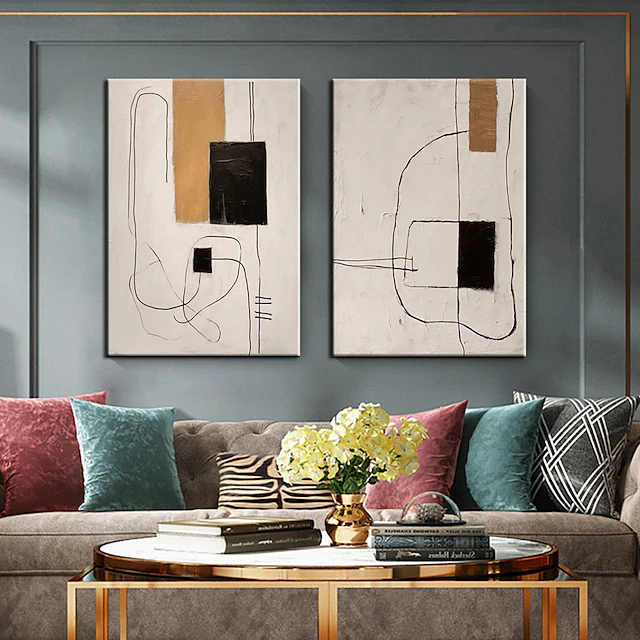 Hand Painted Oil Painting Handmade Wall Art Beige Wabi sabi art Neutral beige black Painting modern Beige Black Painting Beige black texture art home Decor ready to hang or canvas 13