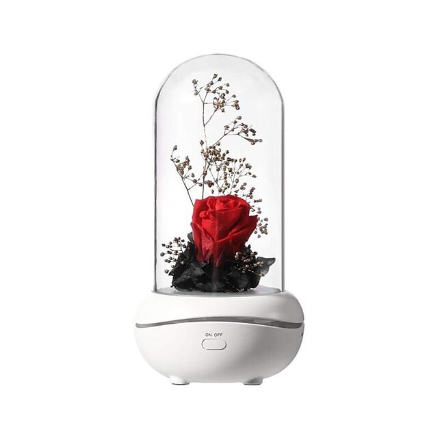  פרח מלאכותי usb led אור בושם ארומתרפיה מפזר שמן אתרי להקל על העבודה הפגת מתחים עייפות חגורת טעינה ללא מים מכונת שימוש תוסף