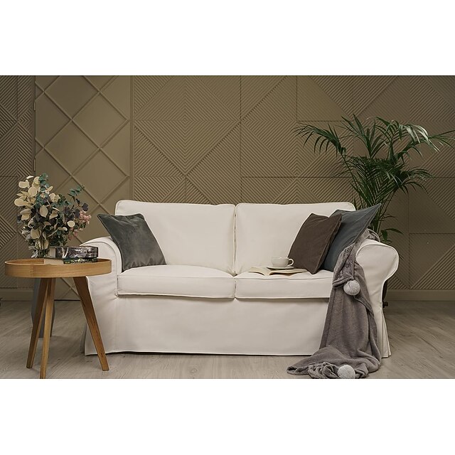 Ektorp 2 Seat Sofa Cover, Ektorp Loveseat Sofa Cover with 2 Cushion