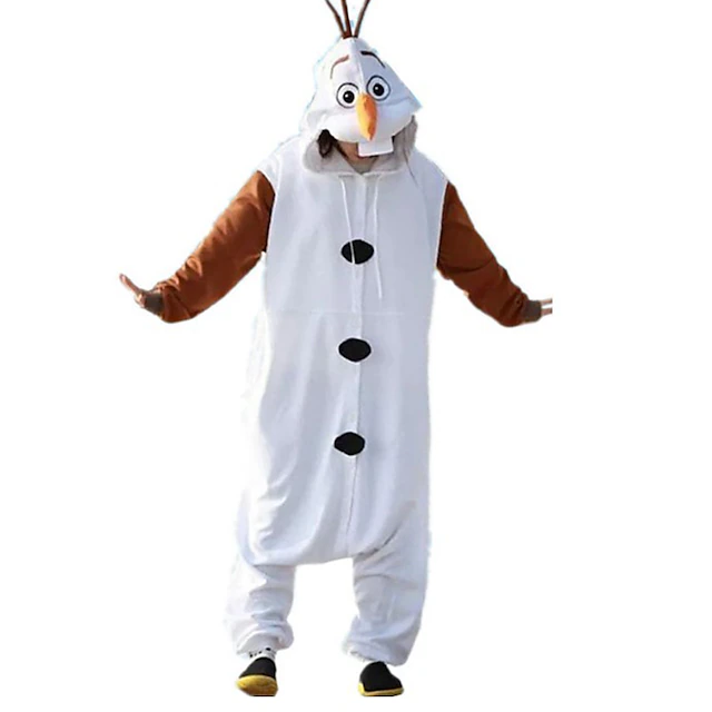 Kid's Adults' Animal Nightwear Onesie Costume Carnival Costume Snowman Onesie Pajamas Kigurumi Pajamas Funny Costume For Men and Women Boys and Girls Christmas Carnival Cartoon4