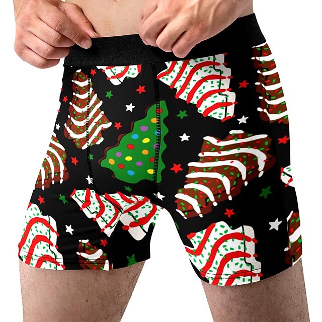  Christmas Gifts Boxerkalsonger Underkläder Herr Jul Maskerad Vuxna Jul Karnival Maskerad Jul Fest
