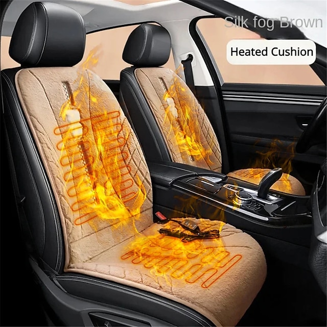  12v univerzální vyhřívání autosedaček chytrý elektrický vyhřívaný vyhřívací polštář do auta zimní potah na vyhřívání sedadel pro doplňky interiéru auta