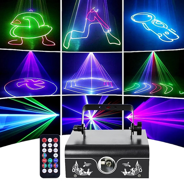  YSH – projecteur Laser d'animation d'intérieur, lumières de fête Disco couleur, contrôleur DMX, lumières de scène extérieures, Festival de mariage de noël