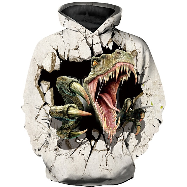  Kids Unisex Hoodie Animal Cartoon Long Sleeve Spring Fall Winter Active Cool Polyester School Outdoor Casual