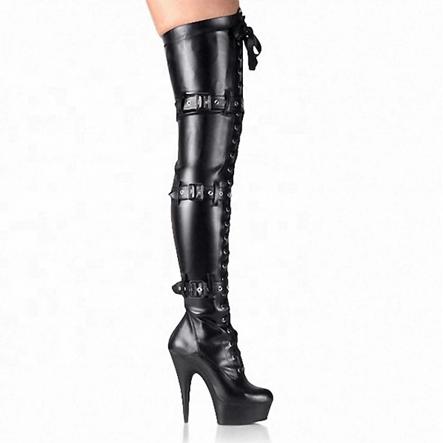 Women's Boots Plus Size Goth Boots Stripper Boots Party Daily Beach ...