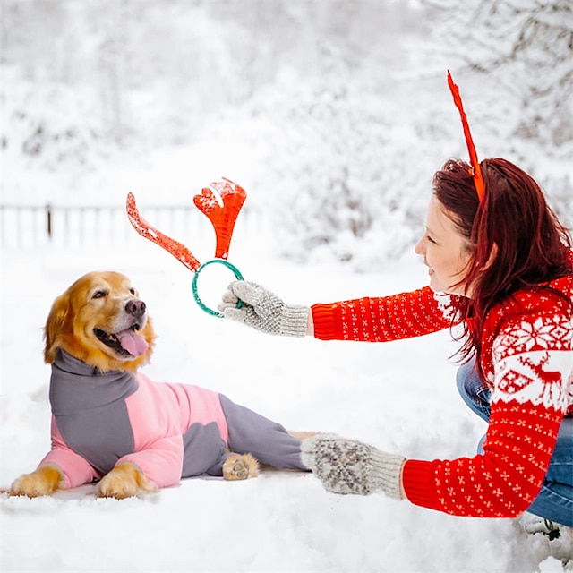  cappotti invernali caldi per cani pile a 4 gambe per cani di taglia media e grande collare alto cappotto per cani per la stagione fredda tuta intera per cani tuta da neve comfort antivento maglione