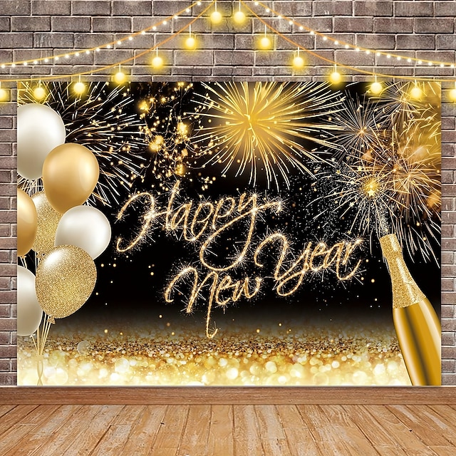  2024 feliz año nuevo arte de la pared lienzo feliz año nuevo decoración impresiones y carteles imágenes pintura decorativa de tela para la decoración del hogar sin marco