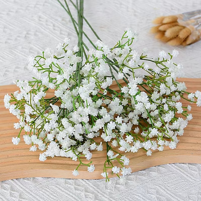  Artificial and Dried Flower Explosion Fake Plastic Gypsophila Wedding Bridal Accessories Clearae Vases for Home Decor GiftsArtificial Flower