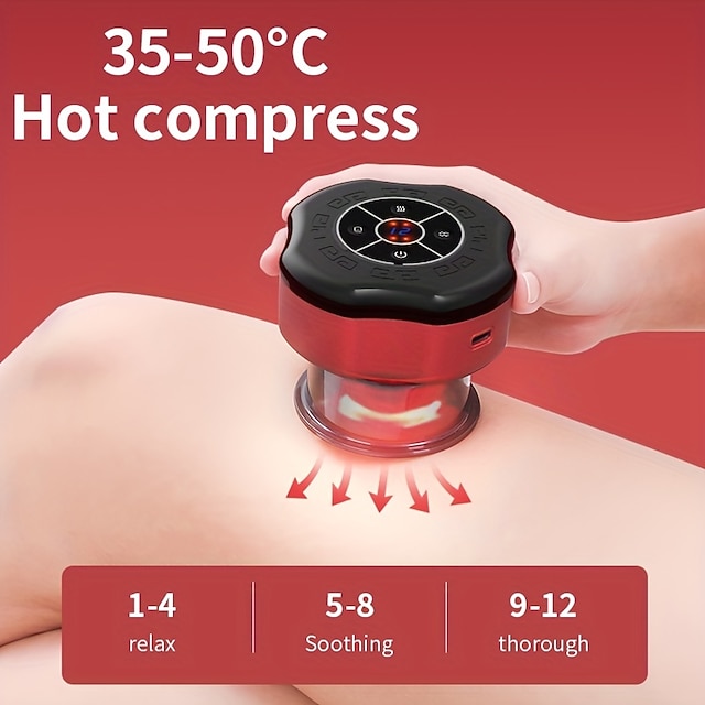 Smart Cupping Set Heating Electric Cupping Massager With Adjustable