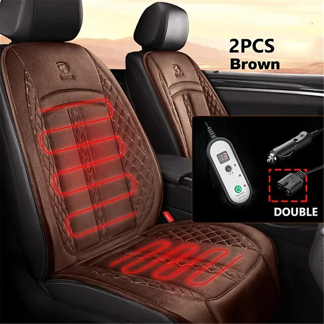 12V/24V Car Seat Heater 120CM Lengthen Heated Car Seat Cover Warm Car