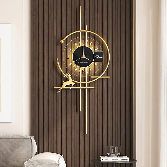  ceas de perete cu led design ceas decorativ din fier metal suspendat arta de perete pentru casa & decor camera de zi/dormitor/sala de mese/birou/cafenele/hoteluri 110-240v