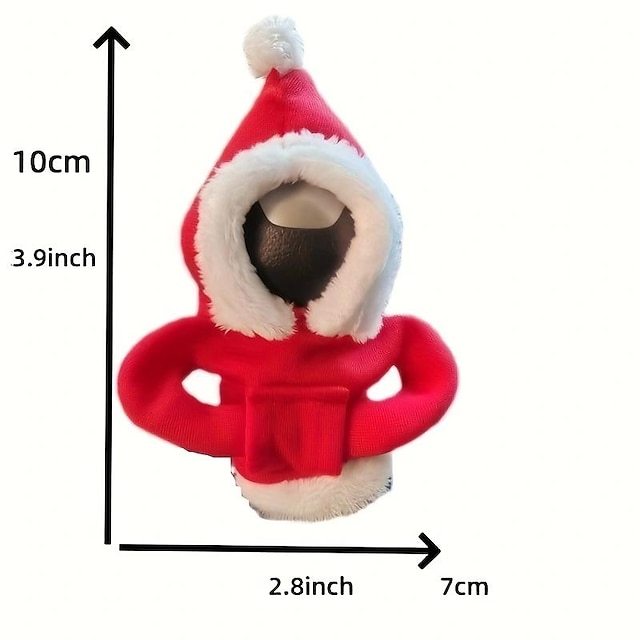  karácsonyi jelmez autó fogaskerék fogantyú sebességváltó kar pulóver kapucnis kreatív váltókar mikulás fogaskerék burkolat