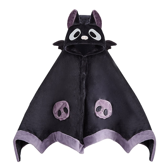  Adults' Cape Hooded Cloak Bat Animal More Costumes Animal Onesie Pajamas Cosplay polyester fibre Cosplay For Men and Women Masquerade Animal Sleepwear Cartoon