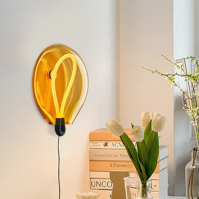  ballon wandlamp binnen minimalistisch design wandkandelaar helder glas lampenkap wandlamp decoratieve wandlamp voor slaapkamer woonkamer achtergrond wandlampen 110-240v