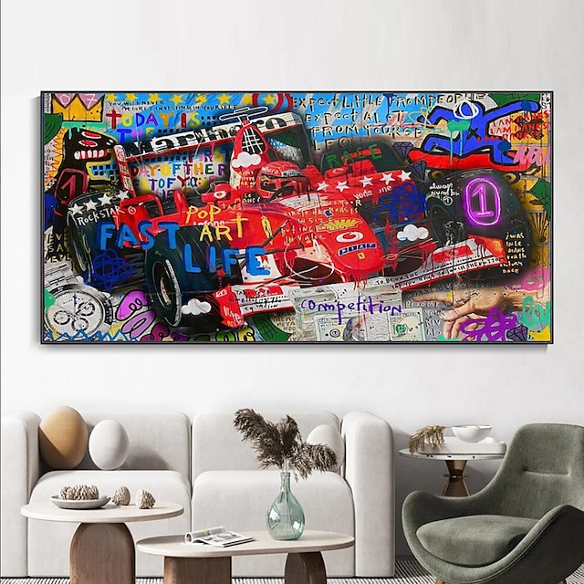  nástěnné umělecké plátno ručně vyráběné barevné pop art plátno ručně malované graffiti městské umění auto umění banksy plátno extra velké nástěnné umění moderní rolované plátno (bez rámu)