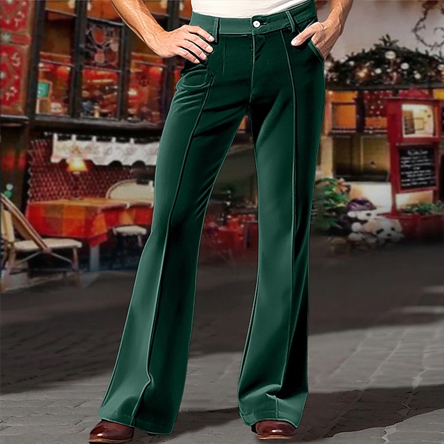 hiphop-broek voor heren, casual, effen, trainingsbroek met vetermanchet en zak, zwart, XXL