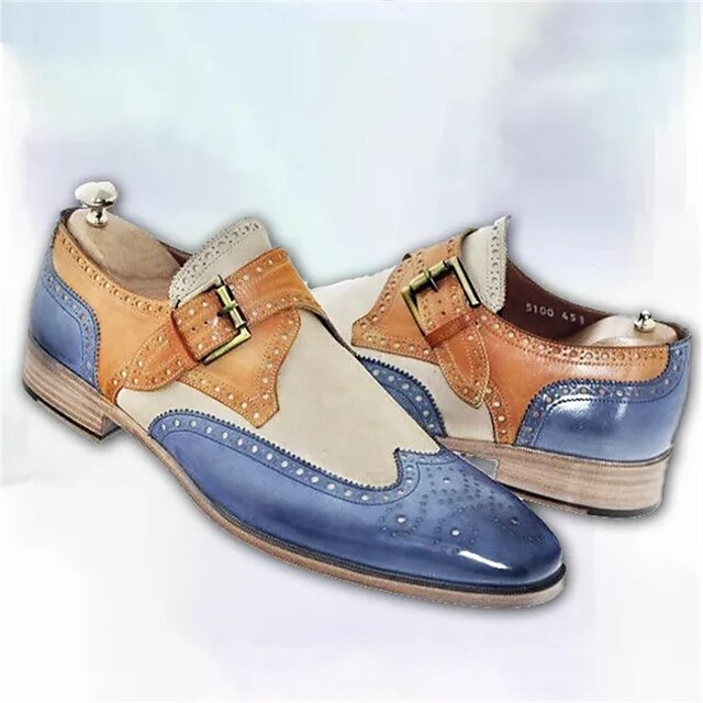 Men's Oxfords Retro Formal Shoes Brogue Dress Shoes Walking Vintage ...