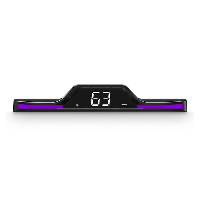  New Digital LED Speedometer Universal GPS/Beidou Car HUD Head Up Display Overspeed Alarm Free Switching of 5 Breathing Lights