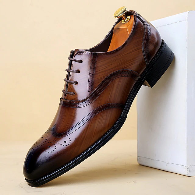 Men's Oxfords Derby Shoes Formal Shoes Brogue Dress Shoes Vintage ...