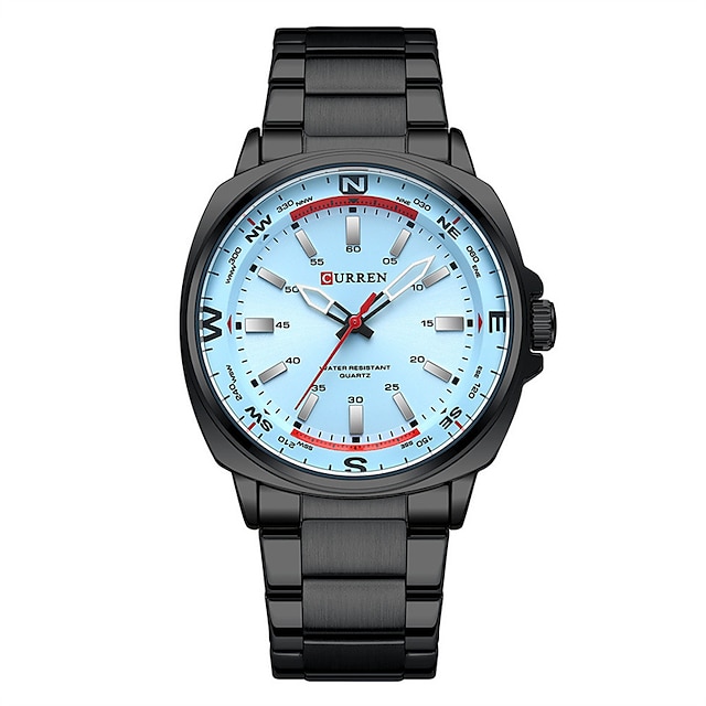  CURREN Men Quartz Watch Minimalist Fashion Business Wristwatch Waterproof Decoration Steel Watch