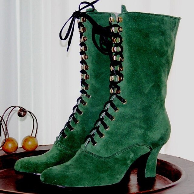 Women's Boots Plus Size Heel Boots Party Outdoor Daily Solid Color