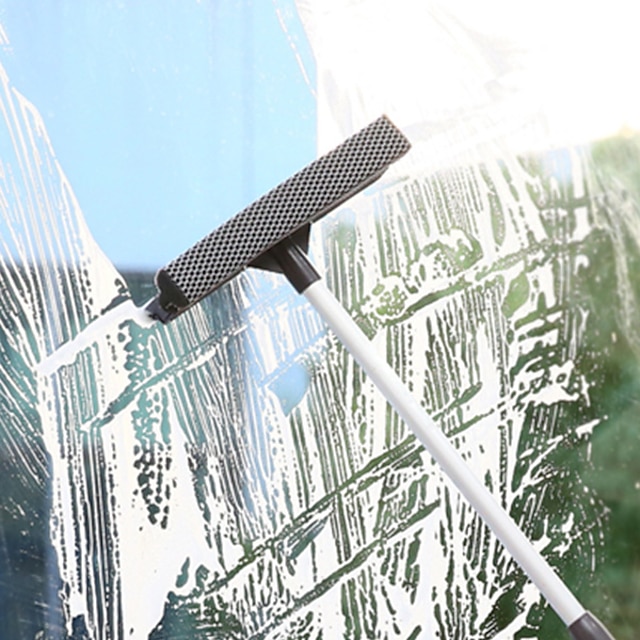  raamreinigingsborstel glazen wisser voor badkamerspiegel verstelbare lange steel raamreiniger wisser ruitenwisser schoonmaakgereedschap voor thuis