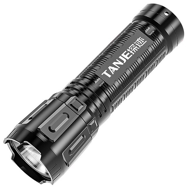  Outdoor USB Rechargeable Flashlight Waterproof Flashlight Mini Searchlight Camping Light Trekking Light