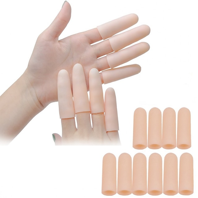  10Pcs Silicone Gel Tubes Finger Toe Separator Wound Protection Foot Blister Protect Feet Pain Relief Foot Care Tool