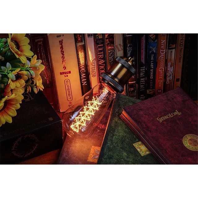  Retro Edison Bulb E27 220V 40W Light Bulb ST64 Filament Vintage Ampoule Incandescent Spiral Lamp