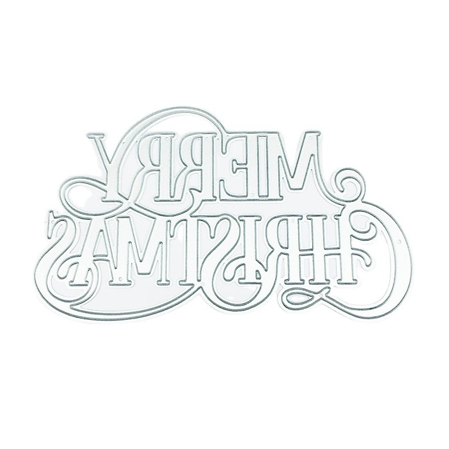  1pc Merry Christmas Metal Cutting Dies For Card Making Happy New Year Decoration Embossing Stencils Die Cuts DIY Scrapbooking Supplies
