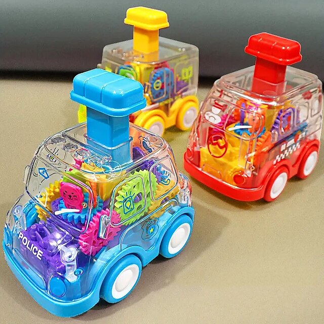  3 Pcs Children Press Car Boy 3 lnertia Pull Back Car 1-2 Years Old Baby 6Months Baby Educational Toy Resistant To Falling