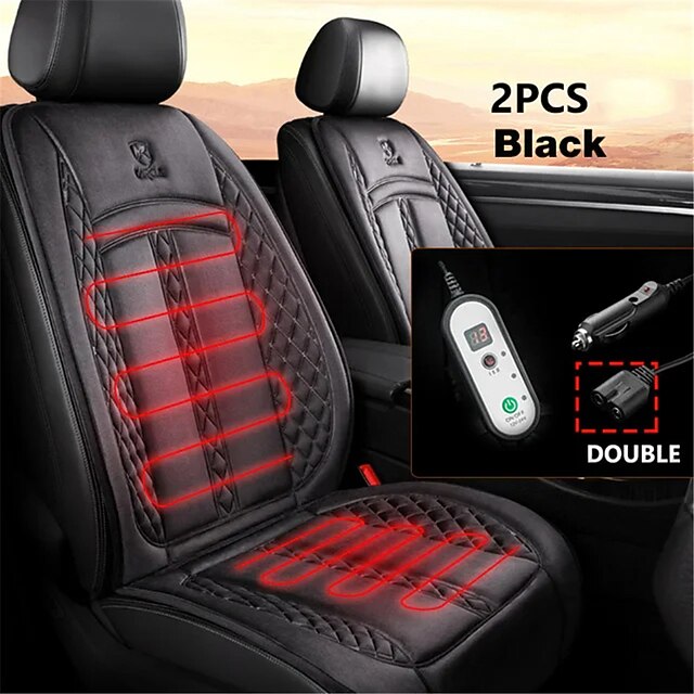 12V/24V Car Seat Heater 120CM Lengthen Heated Car Seat Cover Warm Car